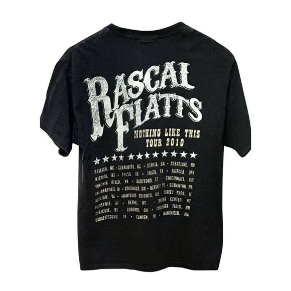 Authentic 2010 RASCAL FLATTS  T-shirt Concert “Nothing  Like This Tour” MEDIUM - Picture 2 of 5